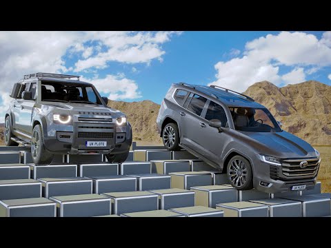 Toyota Land Cruiser vs Land Rover Defender – Real Drive & Obstacle Test | 3DMCAR