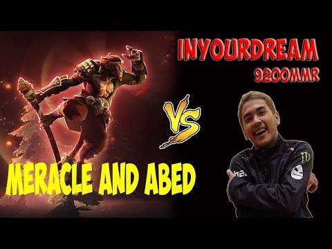 inYourdreaM Top SEA MMR Player [Monkey King] vs Abed [Invoker] and Meracle[Clockwerk]