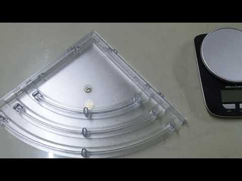 Plastic vr-corner shelf 12 x 12 inch