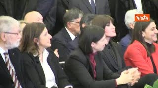 Elly Schlein alla camera ardente per Valeria Fedeli in Campidoglio