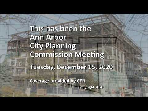 Ann Arbor Planning Commission 12/15/20