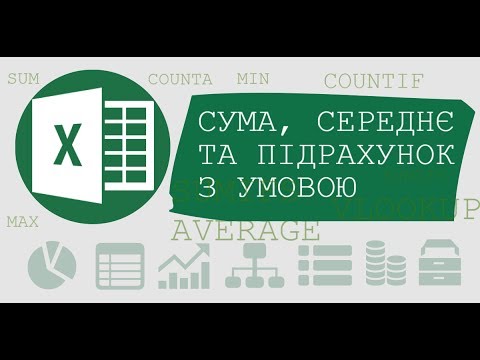 Формули з умовами SUMIF COUNTIF
