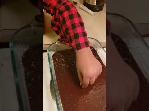 Nailah making brownie