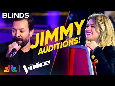 Jimmy Fallon Pranks the Coaches | The Voice Blind Auditions | NBC