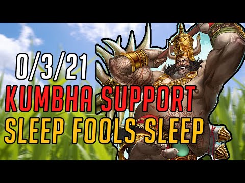 PUTTING FOOLS TO SLEEP! Kumbhakarna Support Smite Gameplay