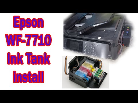 Epson Workforce WF-7710 ink tank install
