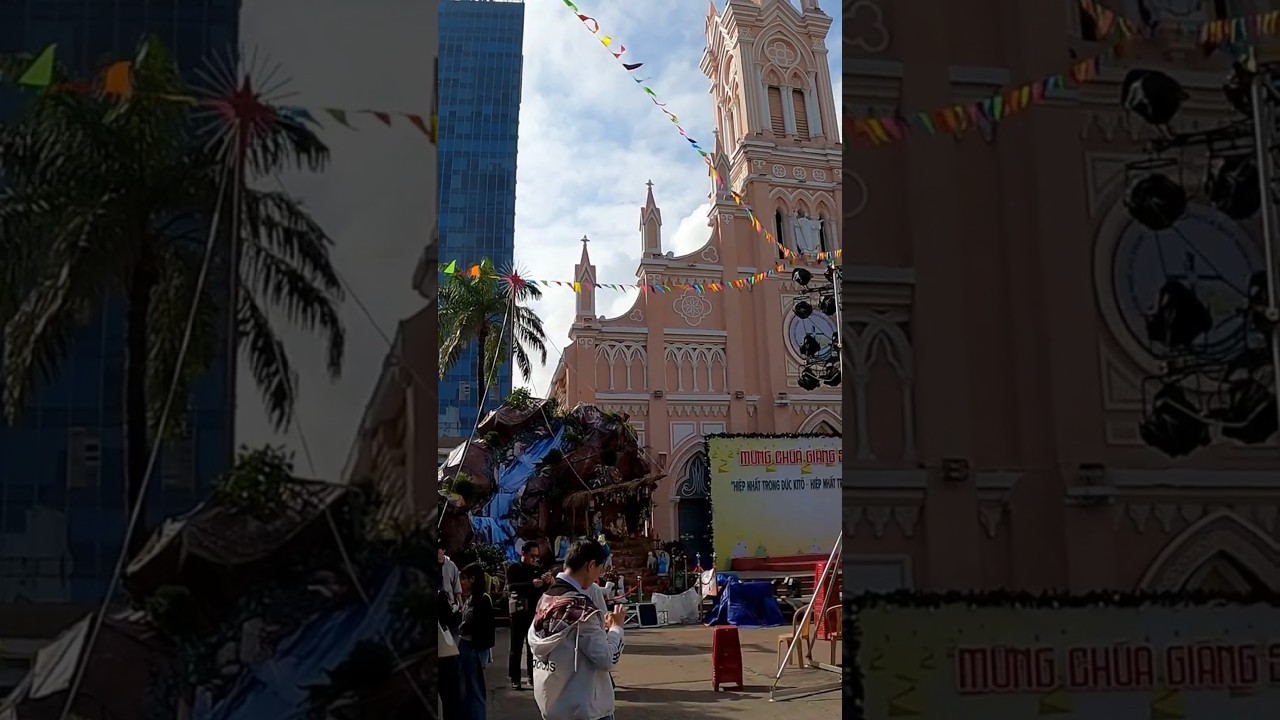 (4k)다낭 핑크 성당.