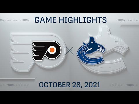 NHL Highlights | Flyers vs. Canucks - Oct. 28, 2021