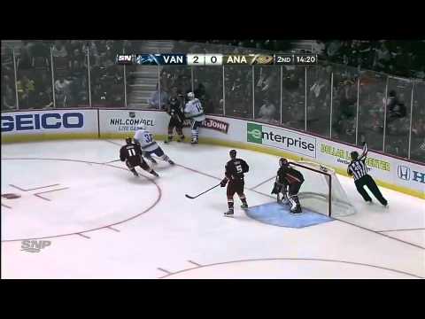 Canucks @ Ducks Highlights 1/25/13