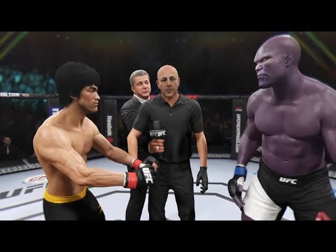 Bruce Lee vs. Thanos (EA Sports UFC 2) - CPU vs. CPU - Crazy UFC 👊🤪