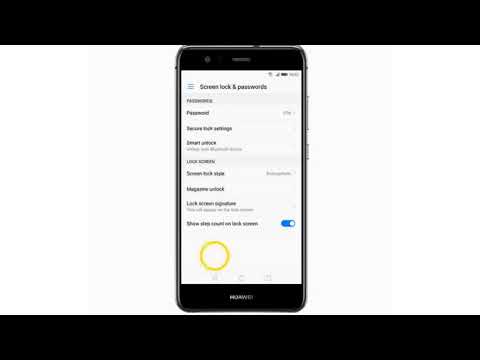 Setting the Phone Lock Code Huawei P10 Lite