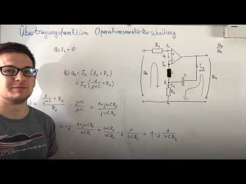 Transfer function of an operational amplifier (example) | Electrical engineering