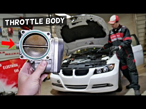 THROTTLE BODY REPLACEMENT BMW E90 E91 E92 E93 E60 E61 X3 X5 Z4 N52 N53 ENGINE