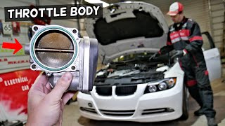 THROTTLE BODY REPLACEMENT BMW E90 E91 E92 E93 E60 E61 X3 X5 Z4 N52 N53 ENGINE