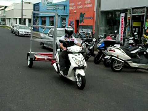 scooter HITCH AND TRAILER, tow bar