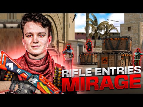 How Pros Entry Frag On Mirage T Side With YEKINDAR, arT, rain, hampus (CS:GO Guide)