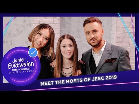Junior Eurovision 2019 Hosts (Roksana Węgiel, Ida Nowakowska and Aleksander Sikora)