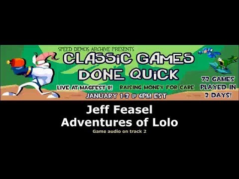 Classic Games Done Quick - Part 23 - Adventures of Lolo by Feasel