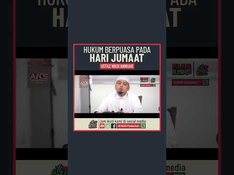 Ustaz Wadi Annuar - Hukum Berpuasa Pada Hari Jumaat #shorts