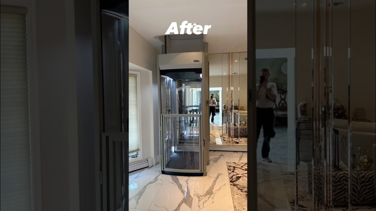 Going up and glowing up✨⬆️ #homelift #homedesign #stiltz  #statenisland #wheelchair #accessibility