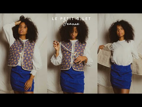 FREE PATTERN - Video tutorial for assembling the Jeanne sleeveless vest - Maéli