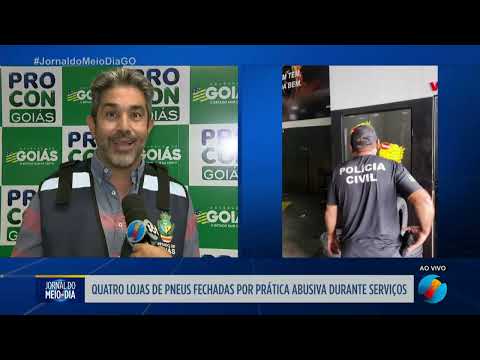 Procon GO fecha quatro lojas de pneus em Aparecida de Goiânia por prática abusiva