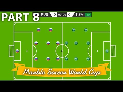 Marble Soccer World Cup Russia 2018 - Part 8 (Groups) | Bouncy Marble