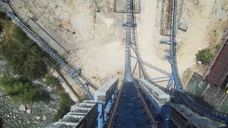 Mr Freeze Reverse Blast Front Seat on-ride HD POV Six Flags St. Louis