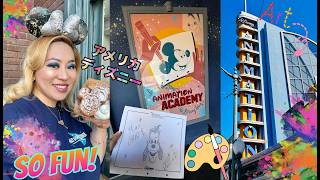 ディズニーアニメーションアカデミーで絵の描き方の授業？！プロのアニメーターが教えるスケッチ🎨✨４月初日のディズニーカリフォルニアアドベンチャーでのインパVLOG！🎥✨