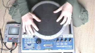 Turntable drumming on Handsonic HPD15 (by Franck Smith)