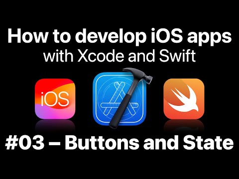 Learn how to develop iOS apps with Xcode and Swift – Buttons and State 📱 (FREE beginner tutorial) thumbnail
