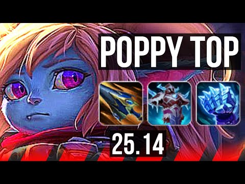 POPPY vs JAX (TOP) | 8/1/8, 65% winrate | KR Master | 25.14