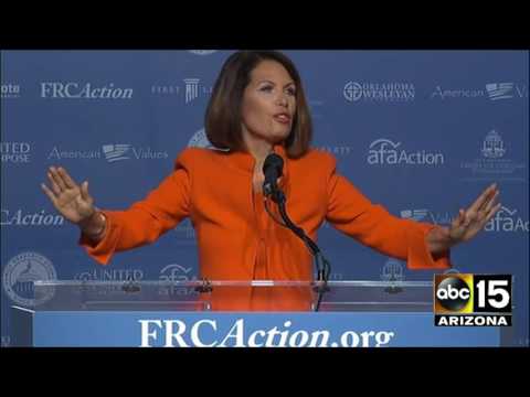 Michele Bachmann completely destroys Hillary Clinton at Voter Values Summit