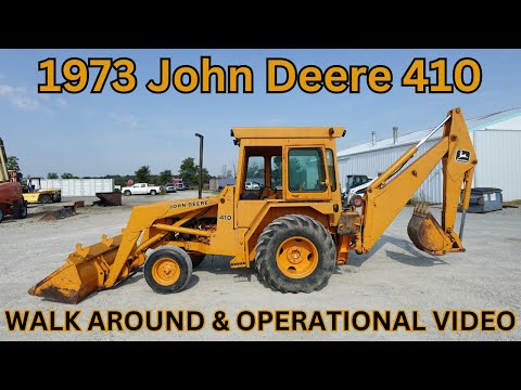 1973 John Deere 410 Backhoe Walk Around & Operational Video $9,900