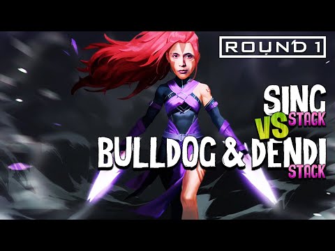 SING STACK vs BULLDOG & DENDI STACK | Round 1 (SingSing Dota 2 Highlights #1920)