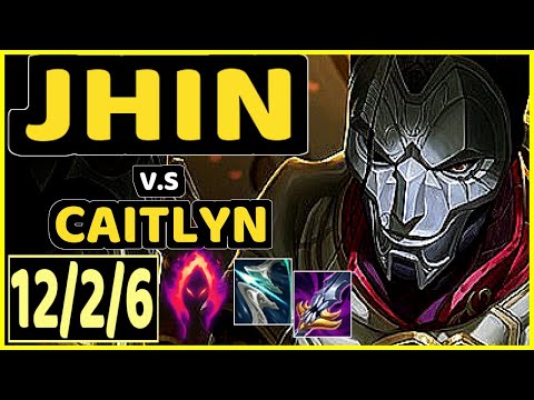 PUFF (JHIN) vs CAITLYN - 12/2/6 KDA BOTTOM ADC GAMEPLAY - KR Ranked GRANDMASTER