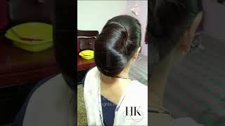 Download lagu Extra Shiny Layered Hair Bun | Long Thick Knee-Length Hair Styled into Glossy Big Bun #shorts #viral mp3