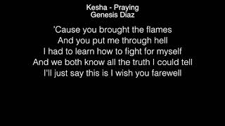 Genesis Diaz - Praying Lyrics (Kesha) The Voice
