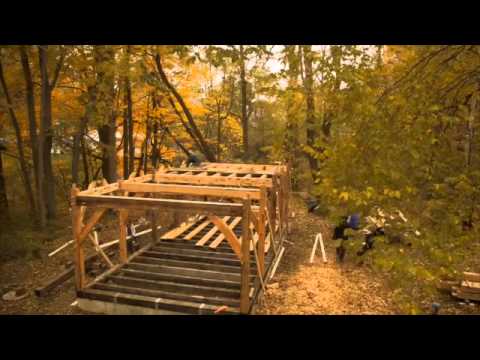 Workshop Timber Frame Raising Part 1