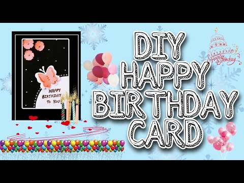 DIY HAPPY BIRTHDAY CARD || POP-UP CARD || Sakshambhavi 🖤 || Shambhavi Trivedi 🥰