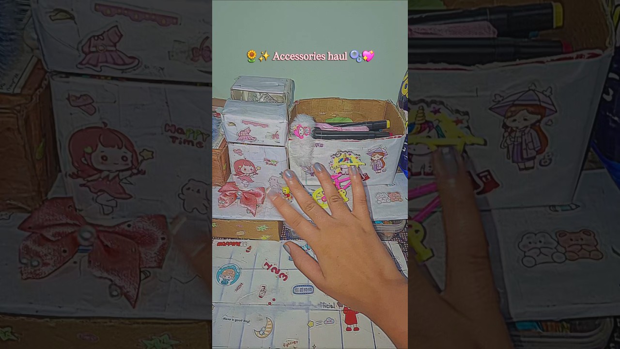 🌻✨️ accessories haul 🫧💖 #shorts #asetheticasmr #kawaii