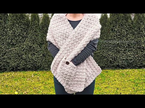 Häkeln für Anfänger: Dein erster Taschenschal! (Mega einfach)