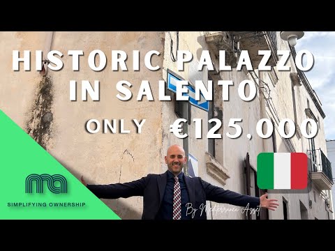 Historic Palazzo for Sale in Salento, 270 sqm Property walkthrough by Mediterranea Asset!