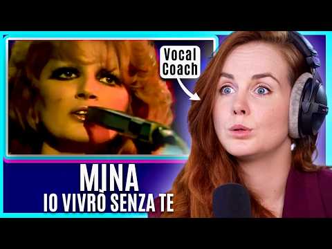 The Italian Tigeress ROARS! 🐯  Mina - La Tigre di Cremona | Io Vivrò Senza Te | Vocal Coach Analysis
