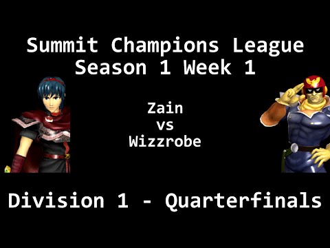 SCL1.1 - Zain (Marth) vs Wizzrobe (Captain Falcon) - Division 1 Quarterfinals