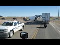 Trucker Escorted By Heavy Military Convoy