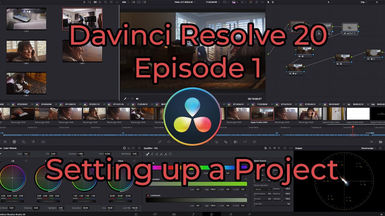 Davinci Resolve 20 - Episode 1 - How to Set Up a New Project