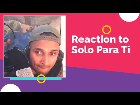 Alvaro Soler, Topic - Solo Para Ti (Reaction Video)