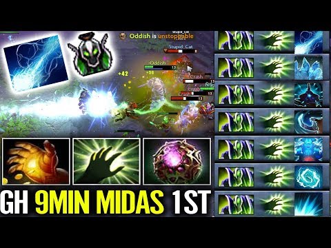 NEW IMBA MEEPO COUNTER PICK: RUBICK MID 9 min Midas WTF Farm Most Fun Gameplay Dota 2  by Gh God