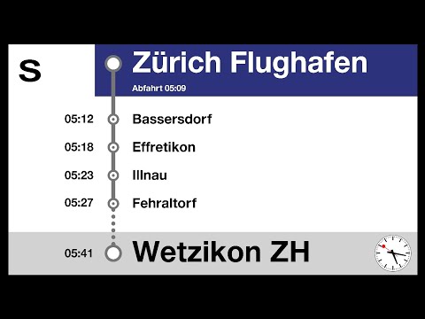 ZVV Ansagen, S/S3 (Zürich Flughafen-Wetzikon ZH) | DPZ KISZ